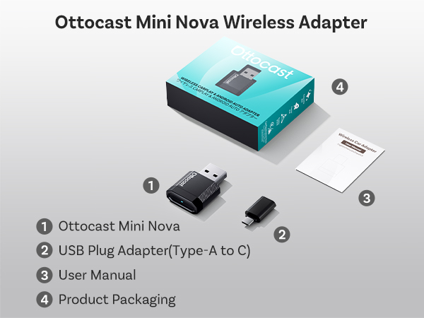 jemluse wireless carplay adapter