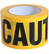 PackYard Yellow Caution Tape 3 Inch x 328 Ft Heavy-Duty Barrier Tape for Construction Safety Zone...