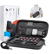 SyVend Switch 2 Carrying Case - Large Capacity Travel Case with Adjustable Shoulder Strap, 22 Gam...