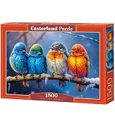 CASTORLAND 1500 Piece Jigsaw Puzzles, Together Warmer, Animal Puzzle, Colorful Birds