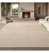 Bedsure 5x7 Faux Wool Area Rugs for Living Room, Machine Washable Carpet, Non-Slip Backing, Pet F...