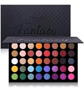 UCANBE Highly Pigmented Eye Makeup Palette, Matte Shimmer Metallic Eyeshadow Pallet Long Lasting ...