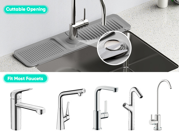 sink splash guard behind faucet
