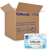 Cottonelle Professional Standard Roll Bulk Toilet Paper (12456), White (48 Rolls of 170 Sheets, 8...