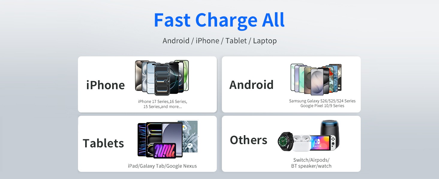 Dual Port Fast Car Charger and Cable