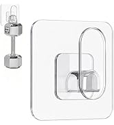 CMZVZDM 10 Pack Adhesive Hooks for Hanging, Sticky Wall Hooks, Clear Adhesive Hooks for Kitchen, ...