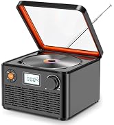 Boombox CD Player with Bluetooth, 6-in-1 Portable CD Player with Speakers & FM Radio, Small CD Pl...
