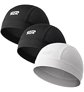 3 Pcs Breathable Mesh Skull Cap for Men & Women - Ultra Lightweight Quick Dry Sports Beanie for C...