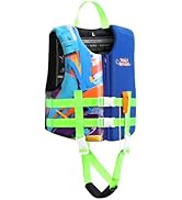 HeySplash Toddler Swim Vest, Kids Swimming Jacket Fit 30-50/50-80lbs, Child Floaties Vest wiht Sa...