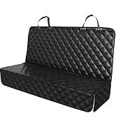 PETICON Dog Car Seat Cover for Back Seat, PU Leather Waterproof Bench Seat Cover, Scratchproof Pe...