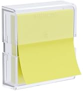SMART&COOL Magnetic Pop-Up Note Dispenser for 3 x 3 in Pop-Up Sticky Notes, 1Pack, Clear (Notes N...