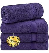 Cotton Paradise Bath Towels, 100% Turkish Cotton 27x54 inch 4 Piece Bath Towel Sets for Bathroom,...