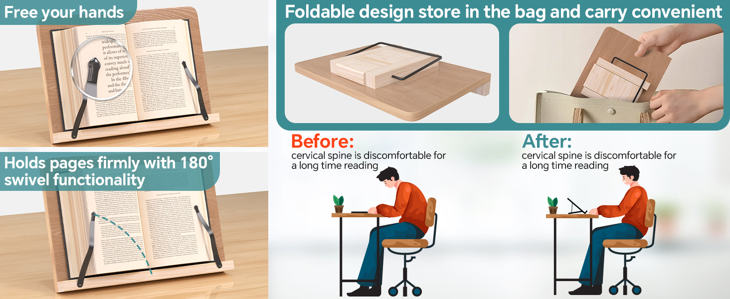 book holders for reading hands free