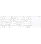 Rii K22S 2.4G Wireless and Bluetooth Touch TV Keyboard with Easy Media Control and Built-in Touch...