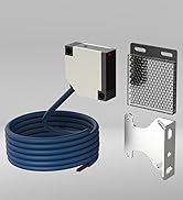 Blütezeit Wall-Mounted Photoelectric Beam Sensor, 13ft Retro Reflector Switch for Sliding & Swing...