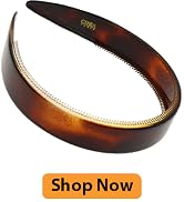 Camila Paris AD48 French Fashion Headband for Women, Very Flexible with Teeth