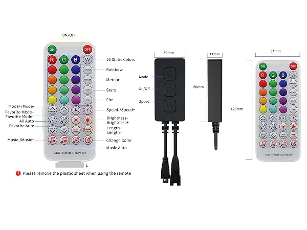 RGBIC COB LED Strip 12v 18ft