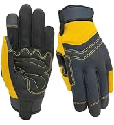 MSUPSAV Thorn Proof&Puncture Resistant Gardening Gloves with Grip,Garden Gloves for Women, Leathe...