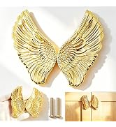 Sutfmwe Angel Wings Cabinet Handles 2 Pack, Zinc Alloy Decorative Knobs and Pulls for Furniture, ...
