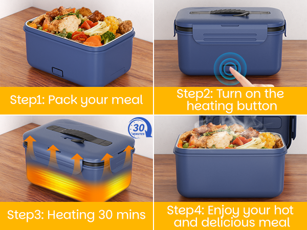 Heated lunch box for men