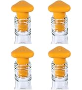 Shinemade Wine Stoppers,Set of 4 Silicone Corks - Uncork,Heavy-Duty for all Bottles