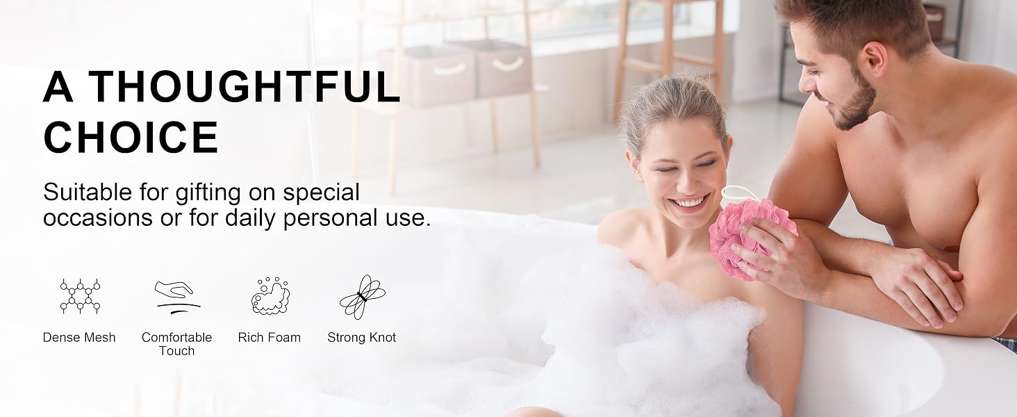 bath sponges for shower
