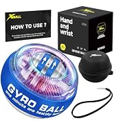 XMALL Torque Ball Hand Exerciser, Grip Strength Trainer, Forearm Strengthener, Wrist Power Gyro B...