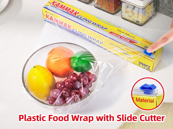 Plastic Wrap with Slide Cutter