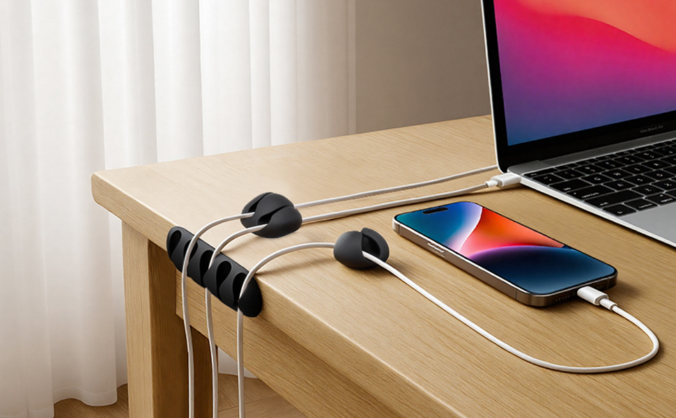 adhesive cable clips