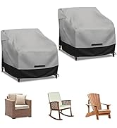 zenicham Patio Swivel Chair Cover Waterproof 2 Pack, 600D Heavy Duty Outdoor Furniture Covers for...