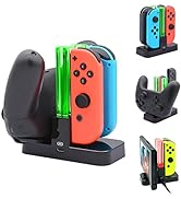 FastSnail Controller Charger Compatible with Nintendo Switch & OLED Model for Joycon, Charging Do...