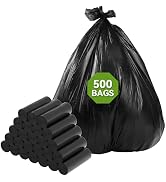 KAYLOWE Small Trash Bag,4 Gallon Bathroom Trash Can Liners 500 Count Mini Garbage Bags for Bathro...