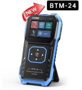 FNIRSI BTM-24 Car Battery Tester 12V 24V, 0-2000 CCA Automotive Alternator Tester, Battery Life V...