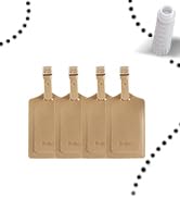 leather luggage tag