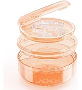 Denture Case Retainer Cleaning Case: 2 in 1 Retainer Case, No-Leak Denture Bath Box Cup, Complete...