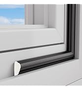 ESUFEIR 196" Wedge Window Weather Stripping,Door/Window Gap Filler for Large Gap,Adhesive Door We...