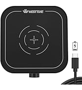 WEST TUNE Rechargeable Magnetic Stirrer 3000rpm stir Plate with Stir Bar, Mini Magnetic Mixer Sti...