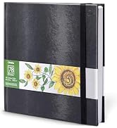 Ohuhu Sketchbook Marker Paper Pad: 8.3"x8.3" Square Art Sketch Book Drawing Papers 78 Sheets/156 ...