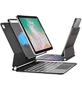 TabletKeyer Magic for iPad 6th 5th Generation 2017 2018 Air 2 9.7inch Case with Keyboard, Trackpa...