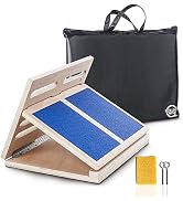 Professional Adjustable Wooden Incline Slant Board - Calf Stretcher - Increase Flexibility, Mobil...