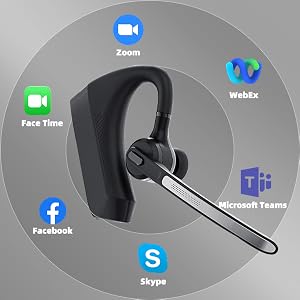teams zoom skype wireless headset