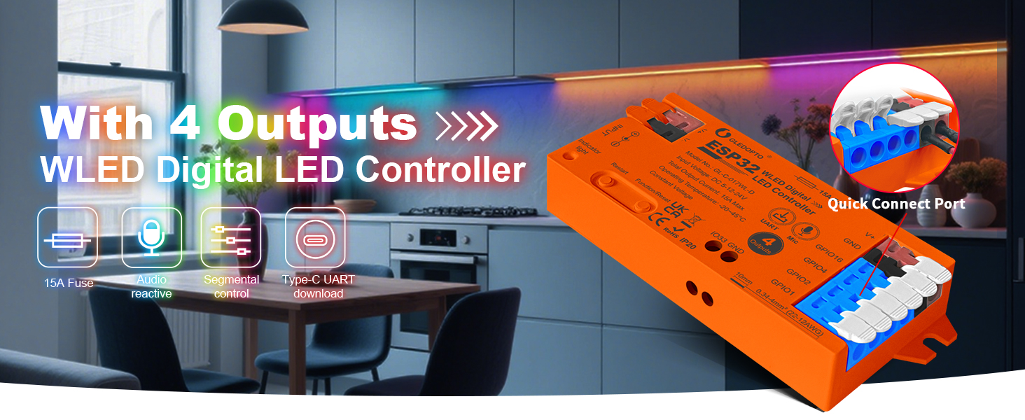 4 output wled