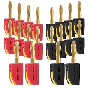 speaker snap banana connectors