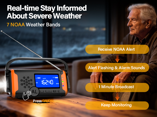 NOAA weather radio alert hurricane supplies