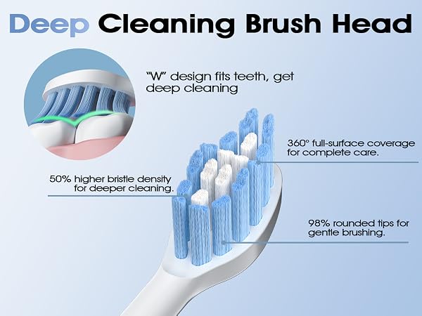 Sonic electric toothbrush bristles