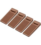 uxcell 4 Pcs Door Stoppers for Bottom of Door, Rubber Stackable Door Stopper Wedge Anti-Slip, 1.5...