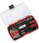 Magnetic Screwdriver Set Mini 1/4" Ratchet Wrench Handle Muti Slotted Phillips Torx Screwdriver B...