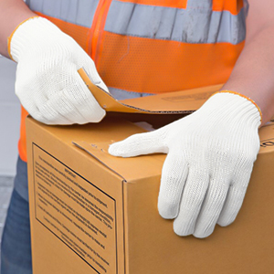 knitted work gloves,cotton work gloves,work gloves cotton,white gloves,cotton polyester gloves
