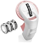 EazeID Pink Embossing Label Maker Manual, Handheld Embossed Label Maker with 3 Black Tapes 3/8 In...