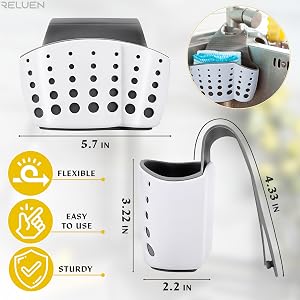silicone sponge sponge holder for kitchen sink suction silicone tray kitchen sink caddy organizer